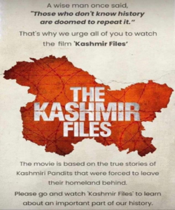 The Kashmir Files-The Movie, History and the Genocides of Kashmiri ...